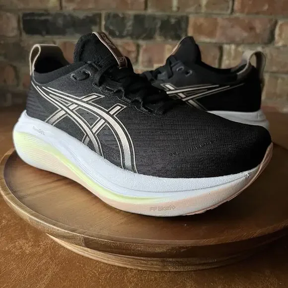 ASICS GEL-Nimbus 27 Max Cushion Women's 8 Black Breeze Running Sneakers Shoes - Picture 3 of 16